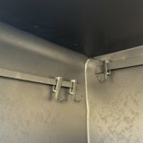 Metal kitchen cabinet, ball handles, 1950s