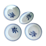Set of 4 plates Badonviller