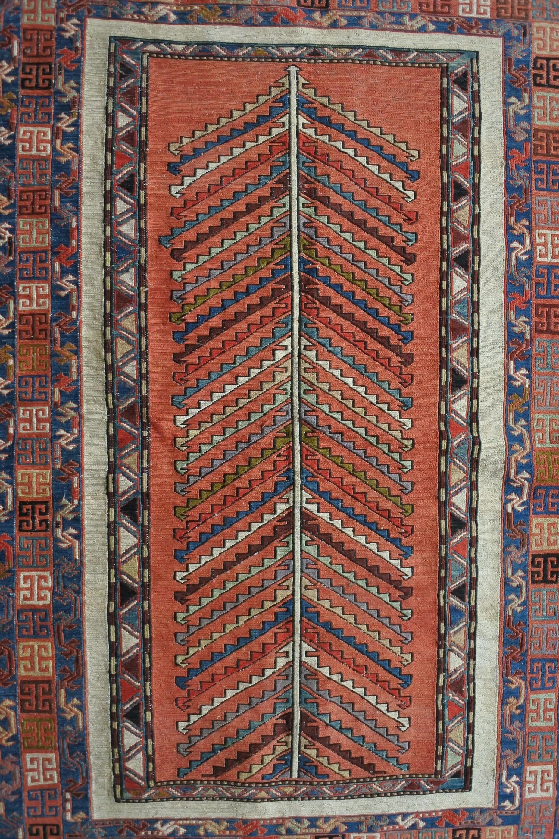 Old soumak tribal rug 146x98cm