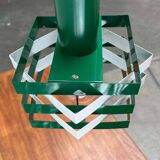 Modern metal lamella pendant lamp from the mid-century in the style of J. J. M. Hoogervorst for Anvia, 1960s.