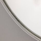 Vintage 70s wall mirror chrome metal Italian design