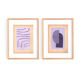 Duo de peintures sur papier ancien signées Eawy