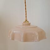 Pastel pink opaline pendant lamp