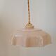 Pastel pink opaline pendant lamp