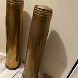 Standing ashtray and vase - brass shell