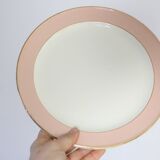 Deep plate service x6, Santos service, pink, Villeroy and Boch, vintage