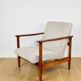 GFM-142 armchair, design by Edmund Homa from the 70s, beige