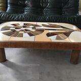 Table basse vintage signée Capron