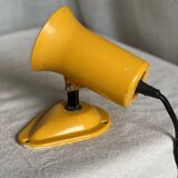 LITA wall lamp, adjustable, vintage 1960s, yellow lacquered metal spotlight