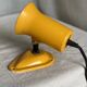 LITA wall lamp, adjustable, vintage 1960s, yellow lacquered metal spotlight
