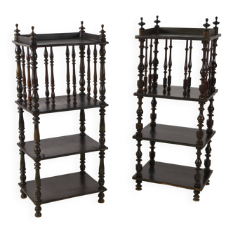 Pair of Napoleon III sheet music cabinets
