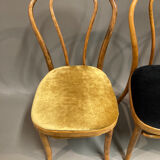 Set of 8 bistro chairs 1950