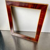 Antique Wooden  Frame intarsia borders 26.5 cm x 22.5  cm