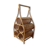 Rattan bottle locker