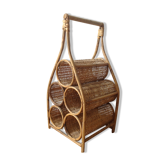 Casier à bouteilles en rotin