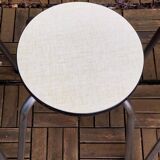 Vintage stackable stools Formica beige 1960