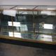 Counter or shop window in oak glass and brass France around 1920