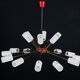 Large Mid-Century 18 arms chandelier in the manner of Arredoluce. Italy 195