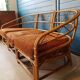 Canapé rotin vintage 3 places, 3 modules- possibilité banquette et chauffeuse