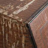 Swedish drop-leaf desk, antique – Scandinavian folk furniture – year 1783