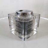 Briquet en verre décor incrusté design années 70