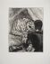 Paul Jouve: Soldier seeing the panther, original engraving