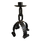 brutalist chandelier vintage decor brutalist candlestick