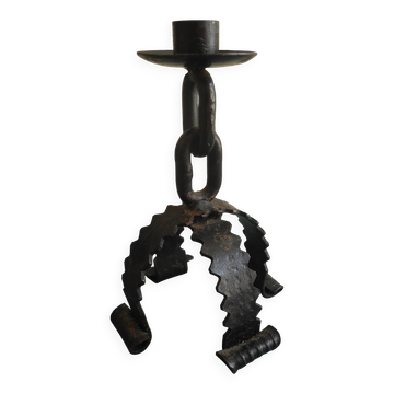 brutalist chandelier vintage decor brutalist candlestick