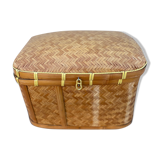 Woven rattan trunk