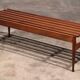 Banc vintage en noyer de Gio Ponti réalisé par Fratelli Reguitti, 1950