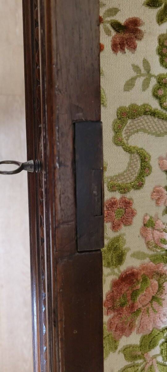 Antique solid walnut piece of furniture, finely carved, in Renaissance style.