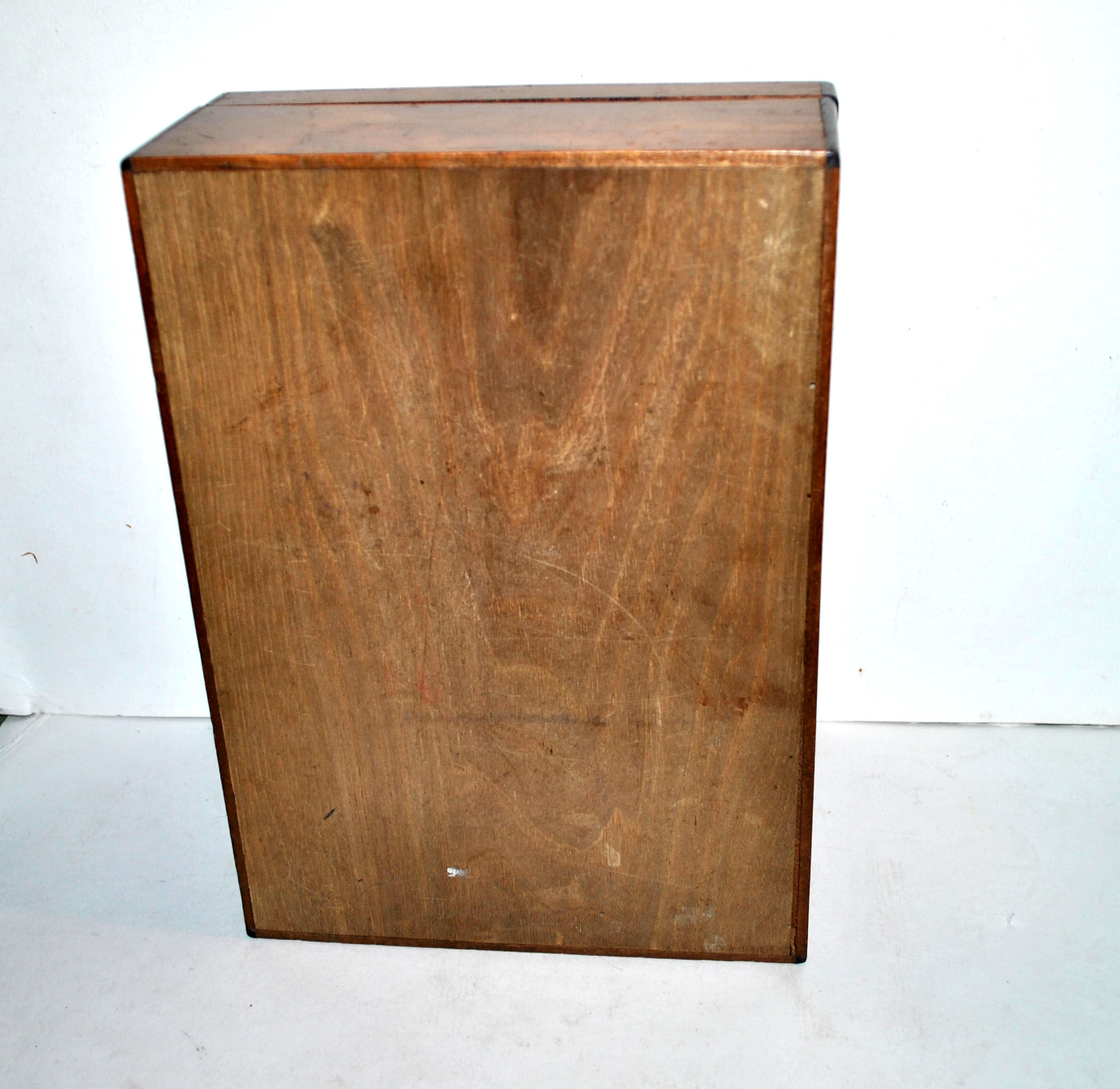Old walnut box - jewelry or game box 27x19x8