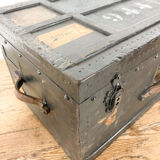 Antique trunk chest by c.e. ruegsegger bern swiss