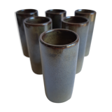 Set of 6 vintage sandstone soliflores