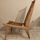 Fauteuil chaise vintage en bois