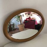 Former beveled oval mirror 74x55cm