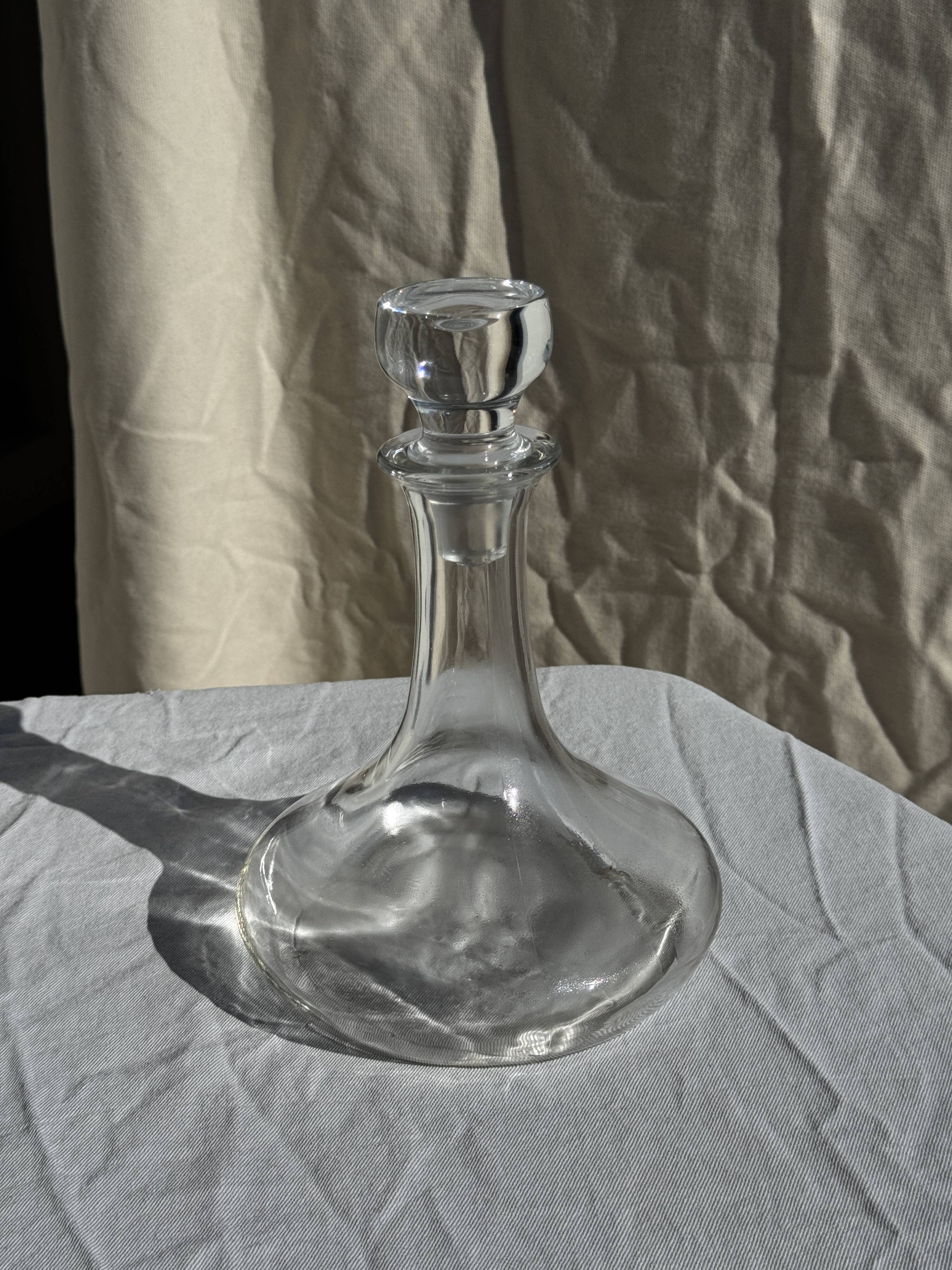 Carafe à décanter vintage à bouchon plat H24