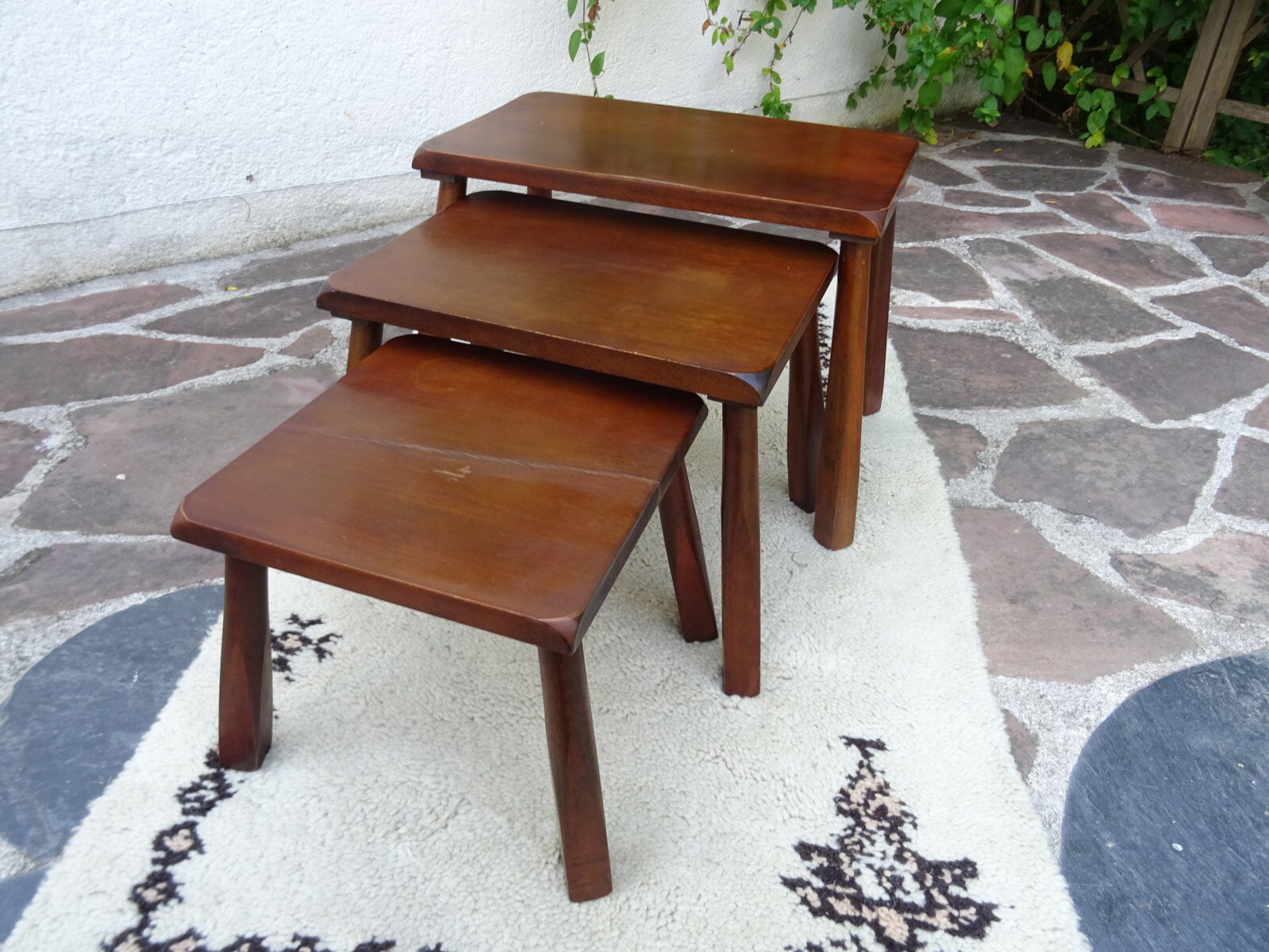 Brutalist nesting tables