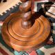 Old twisted wooden harness / vintage side table