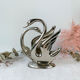 Tin mail holder couple of swans