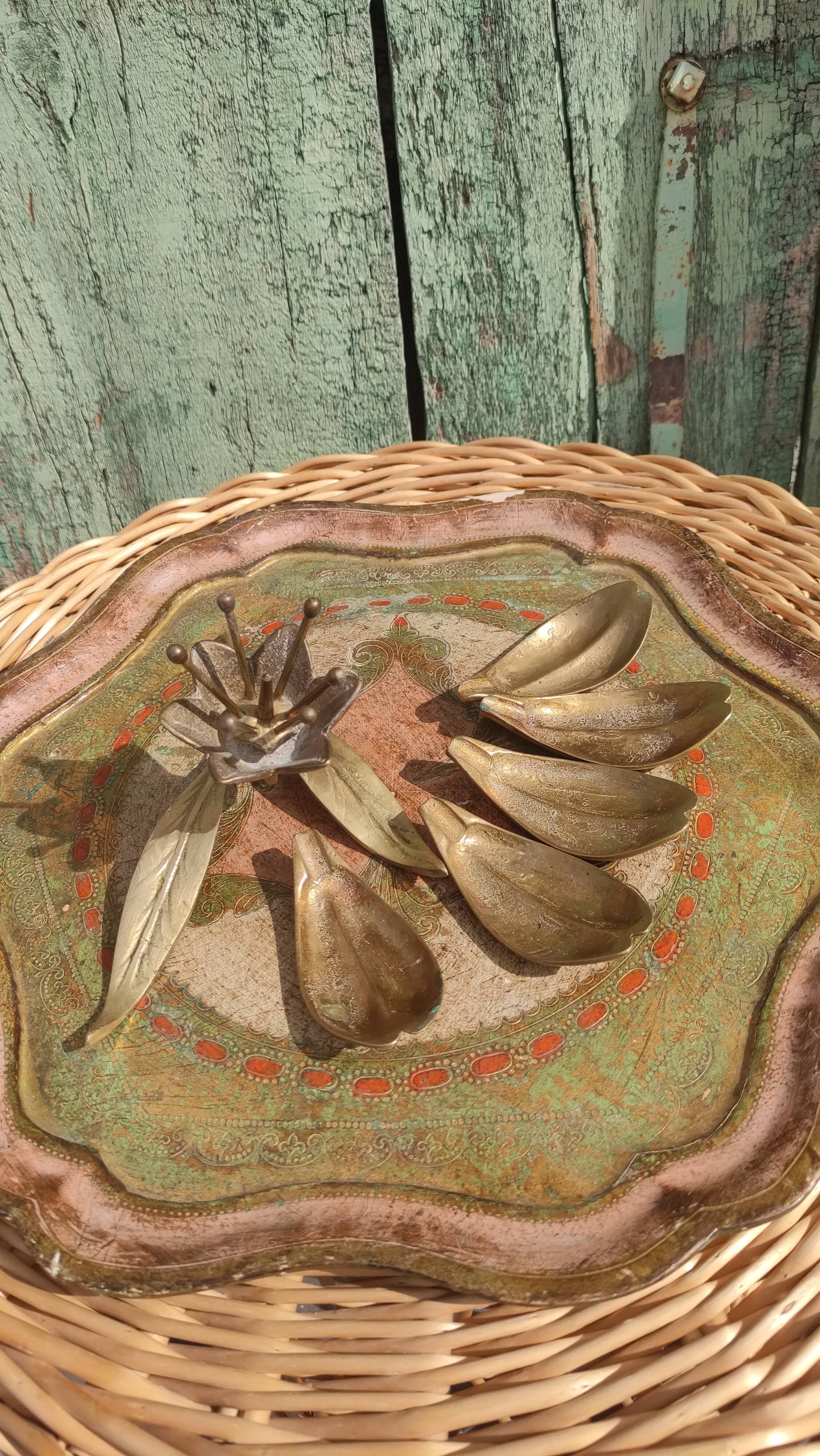 Vintage brass ashtray