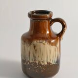 Mid-Century Modern Fat Lava Drip Glaze Ceramic Vase, West Germany, 1970s