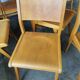 Set of 10 vintage theater chairs compass feet