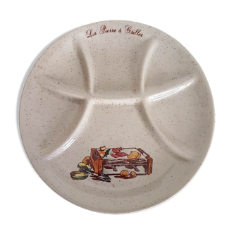 Lot 6 fondue plates