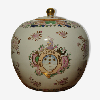 Vase pot gingembre chinois en porcelaine 20e siècle Compagnie des Indes