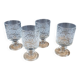 4 verres à eau vintages