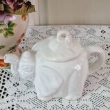 Vintage zoomorphic elephant teapot slip