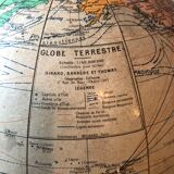 Globe, vintage world map