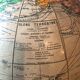 Globe, vintage world map