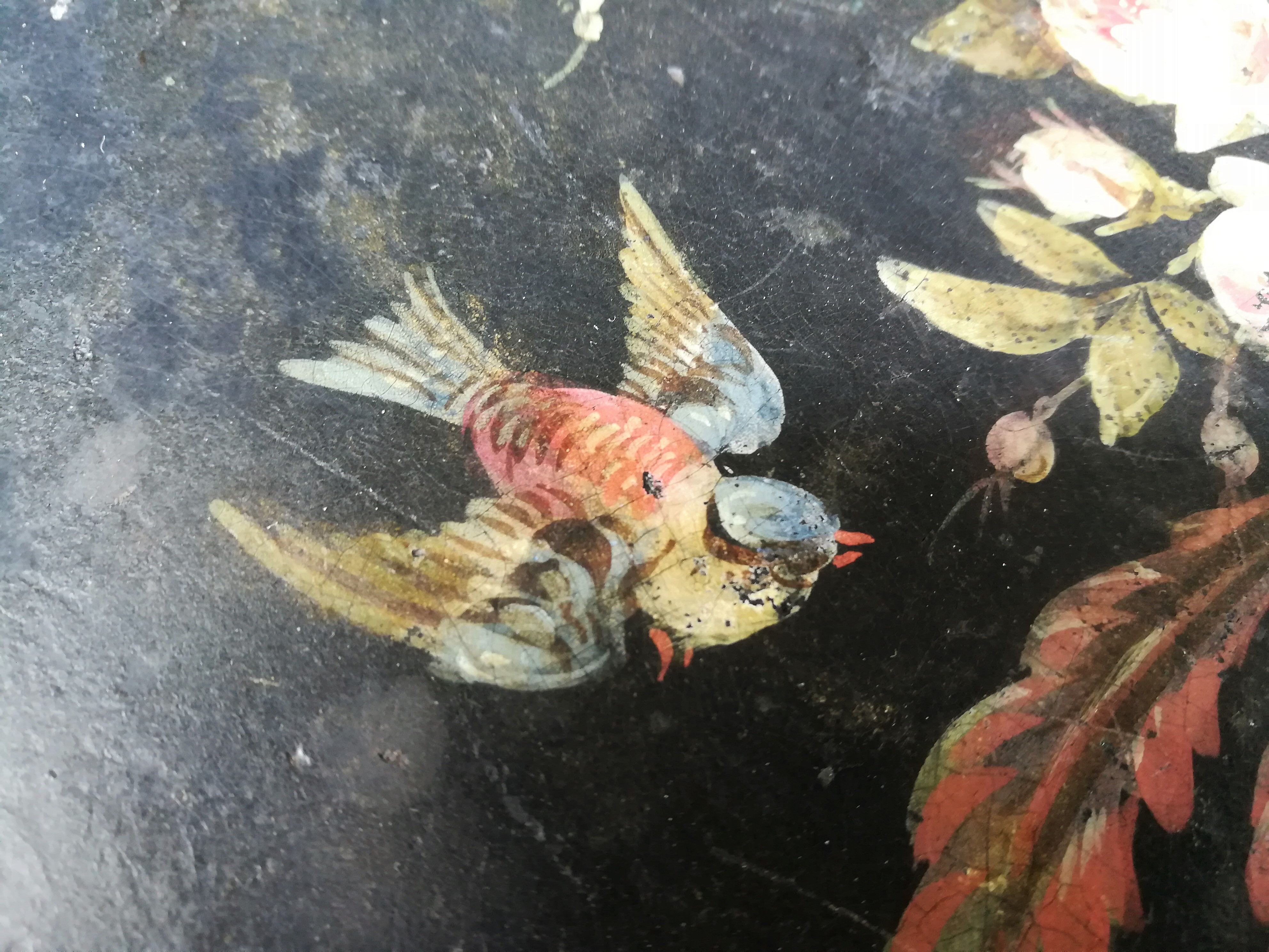 Harness Napoleon III patterned hand painted